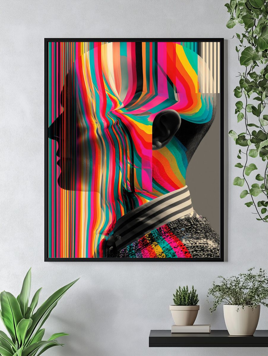Chromatic Profile Abstract Print. — room view 4