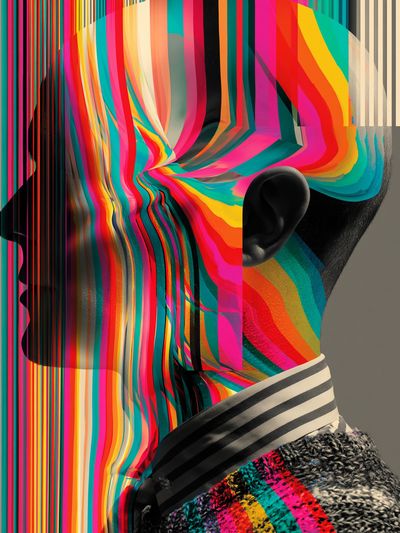 Chromatic Profile Abstract Print. poster