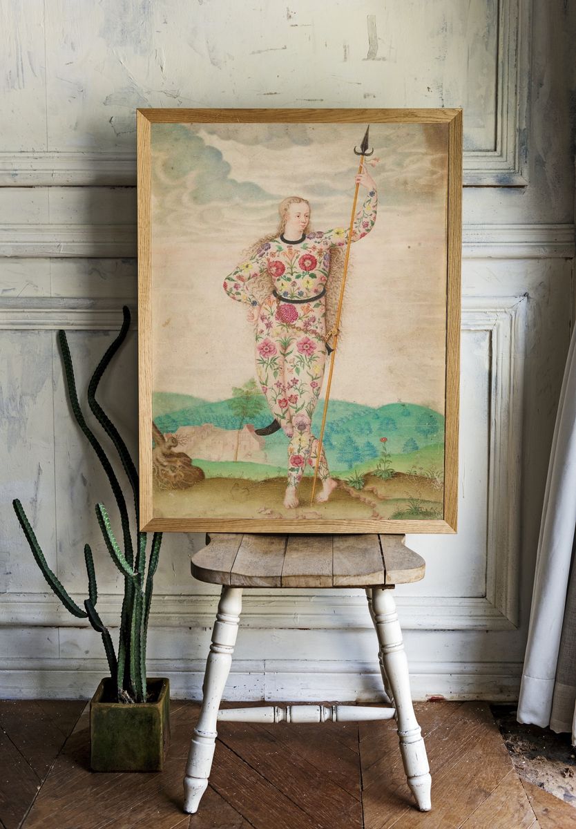 Floral Warrior — Fine Art Print. — room view 1