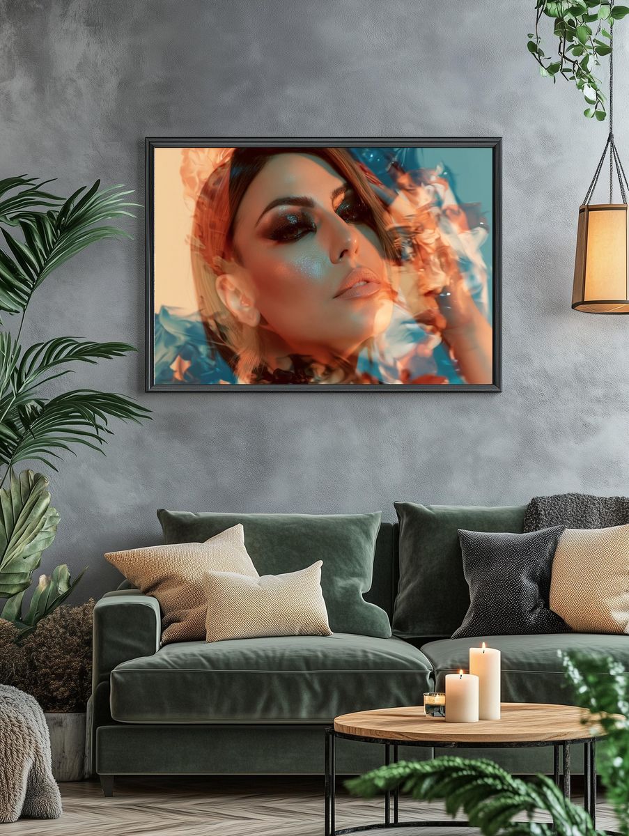 Dreamy Glam Portrait Poster. — room view 4