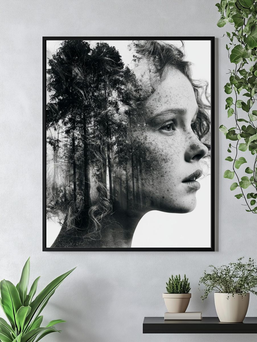 Forest Portrait Fine-Art Print. — room view 4