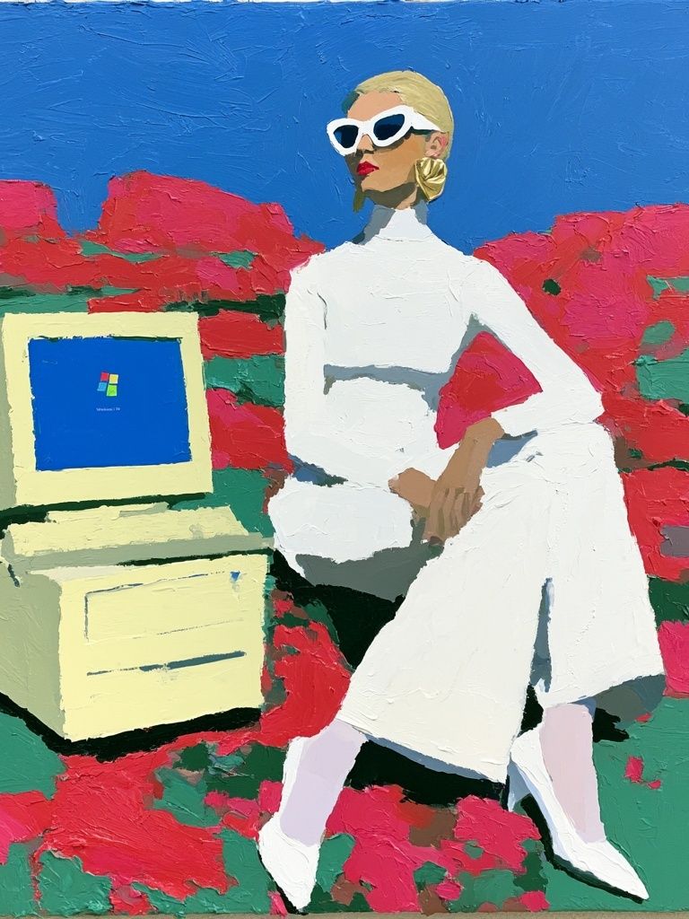 Fashion Figure Pop-Art Poster. poster — fine-art art