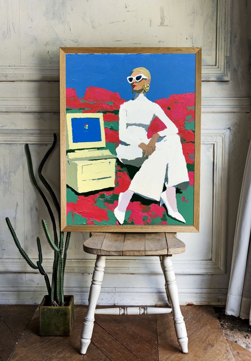 Fashion Figure Pop-Art Poster. — room view 1
