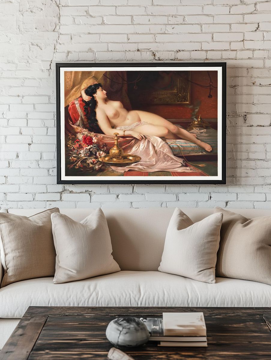 Reclining Nude — Fine Art Print. — room view 1