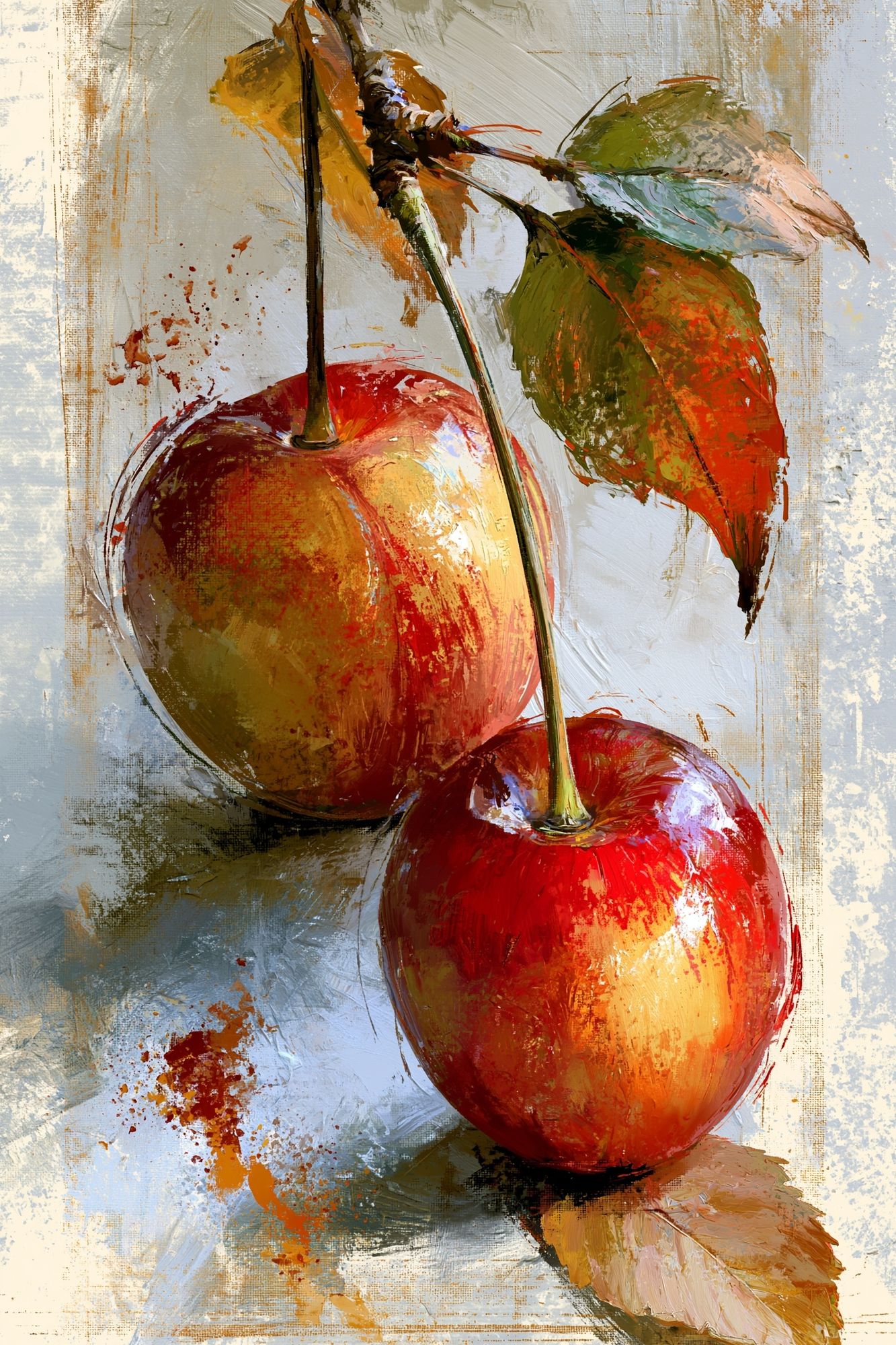 Cherry Still Life Fine-Art Poster. poster — fine-art art