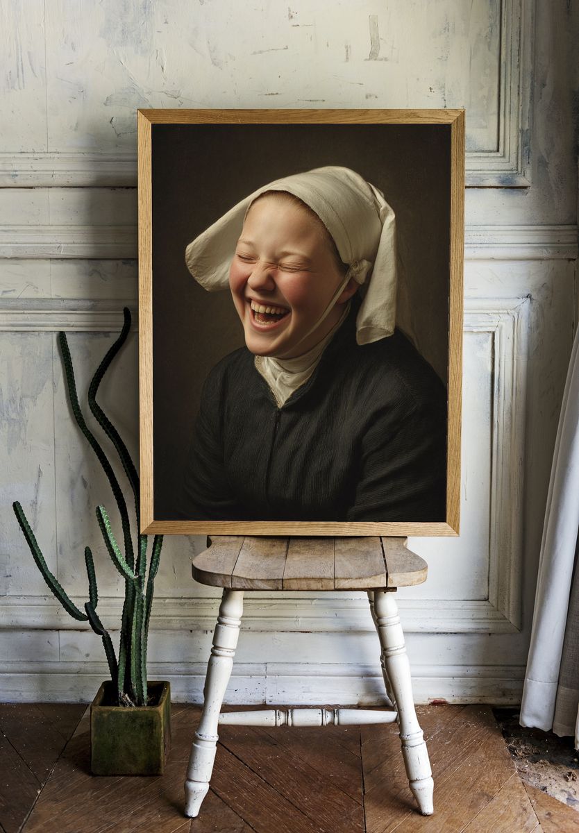 Joyful Girl — Fine Art Print room preview