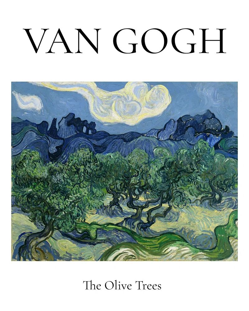 Van Gogh poster, famous landscape. poster — fine-art art