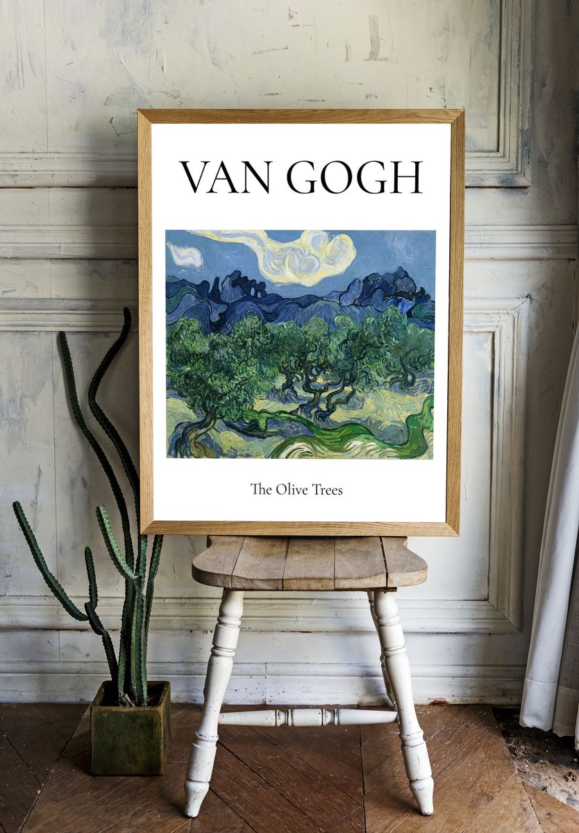 Van Gogh poster, famous landscape room preview