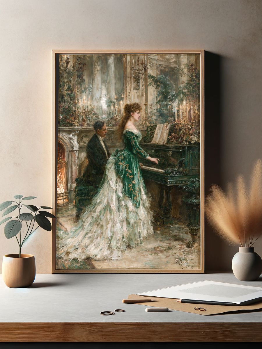 Elegant Opera Scene Fine-Art Print. — room view 2