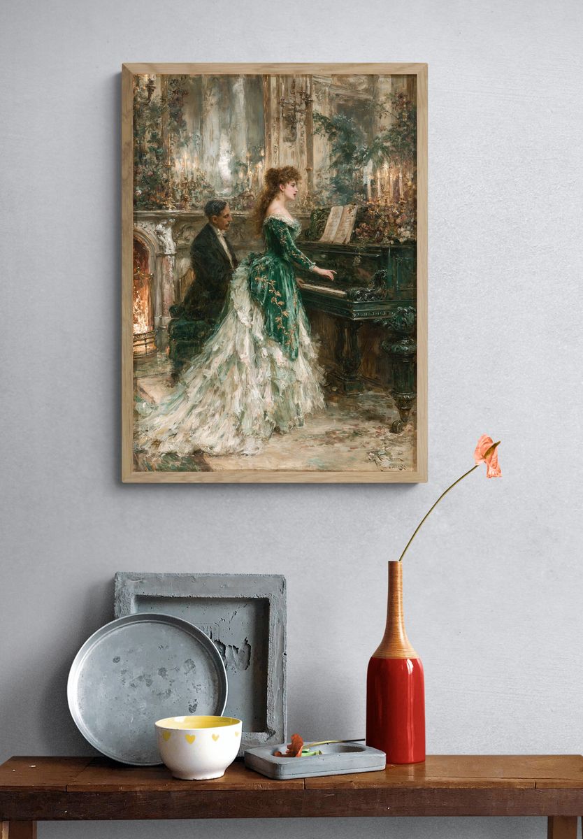 Elegant Opera Scene Fine-Art Print. — room view 3