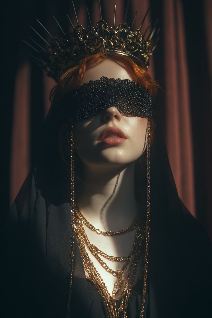 Crowned Figure — Fine Art Print. poster — fine-art art