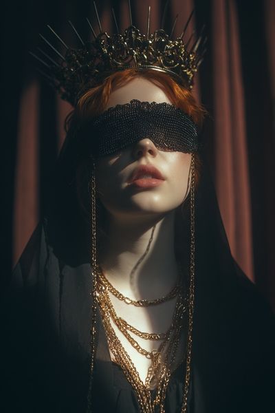 Crowned Figure — Fine Art Print. poster