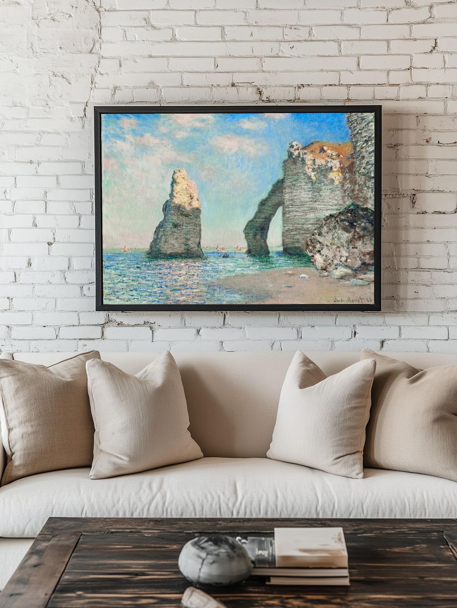 Seaside Cliffs — Impressionism Print room preview