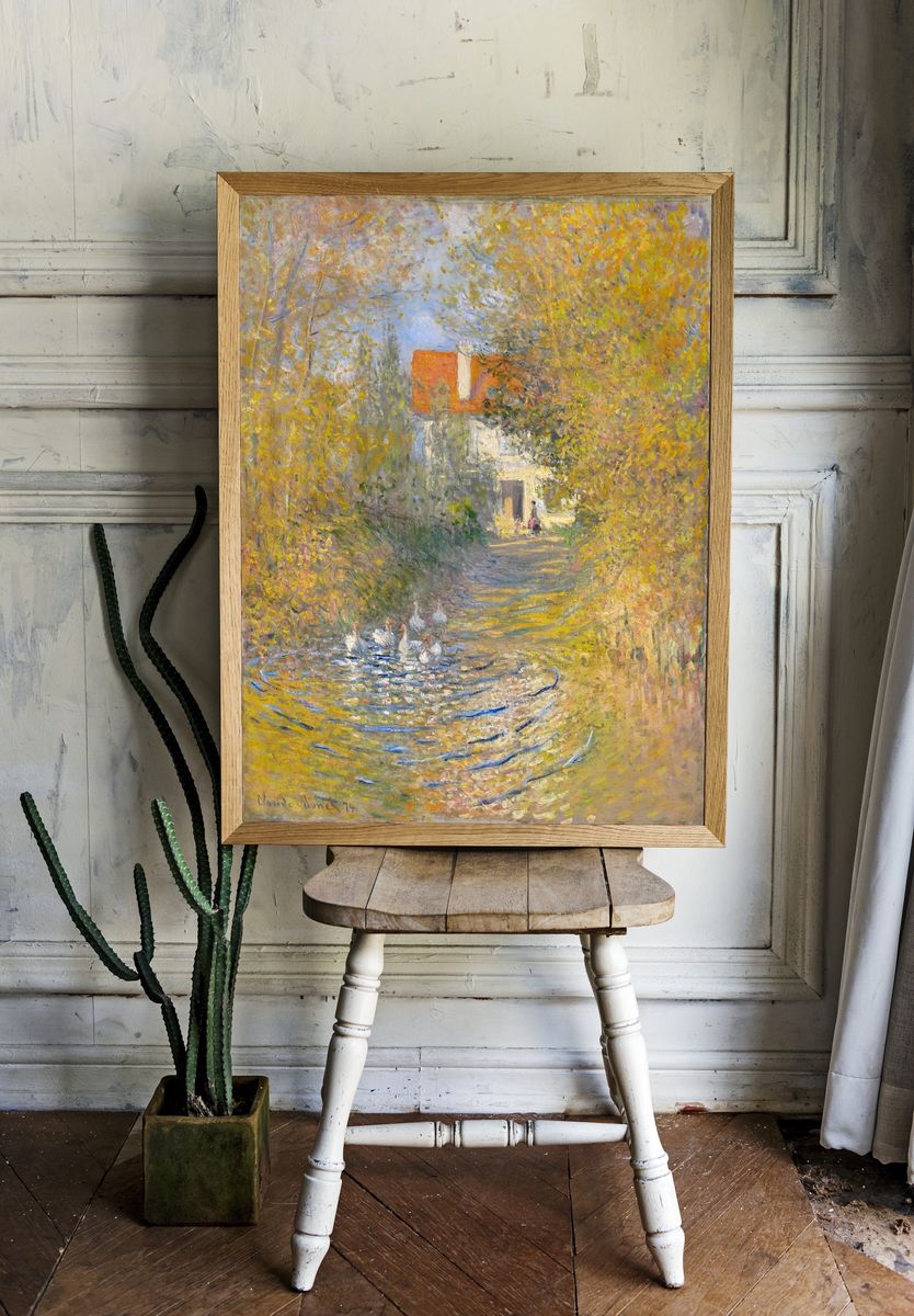 Autumn Landscape with Ducks — Fine Art Print room preview
