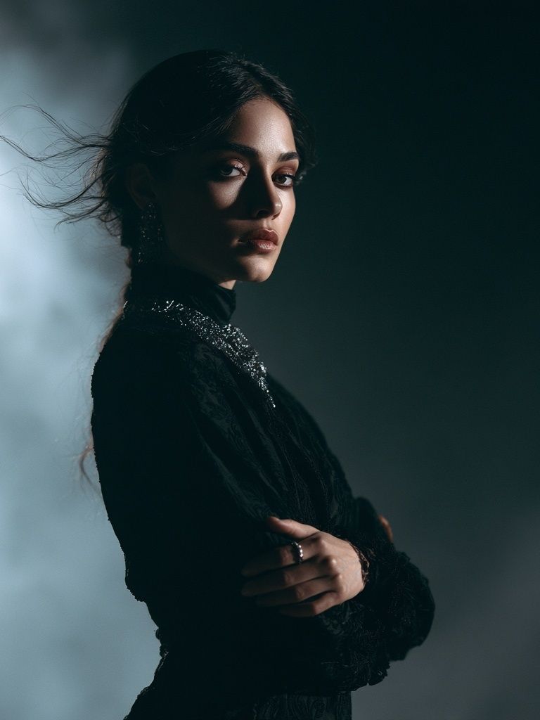 Moody Fashion Portrait Poster. poster detail