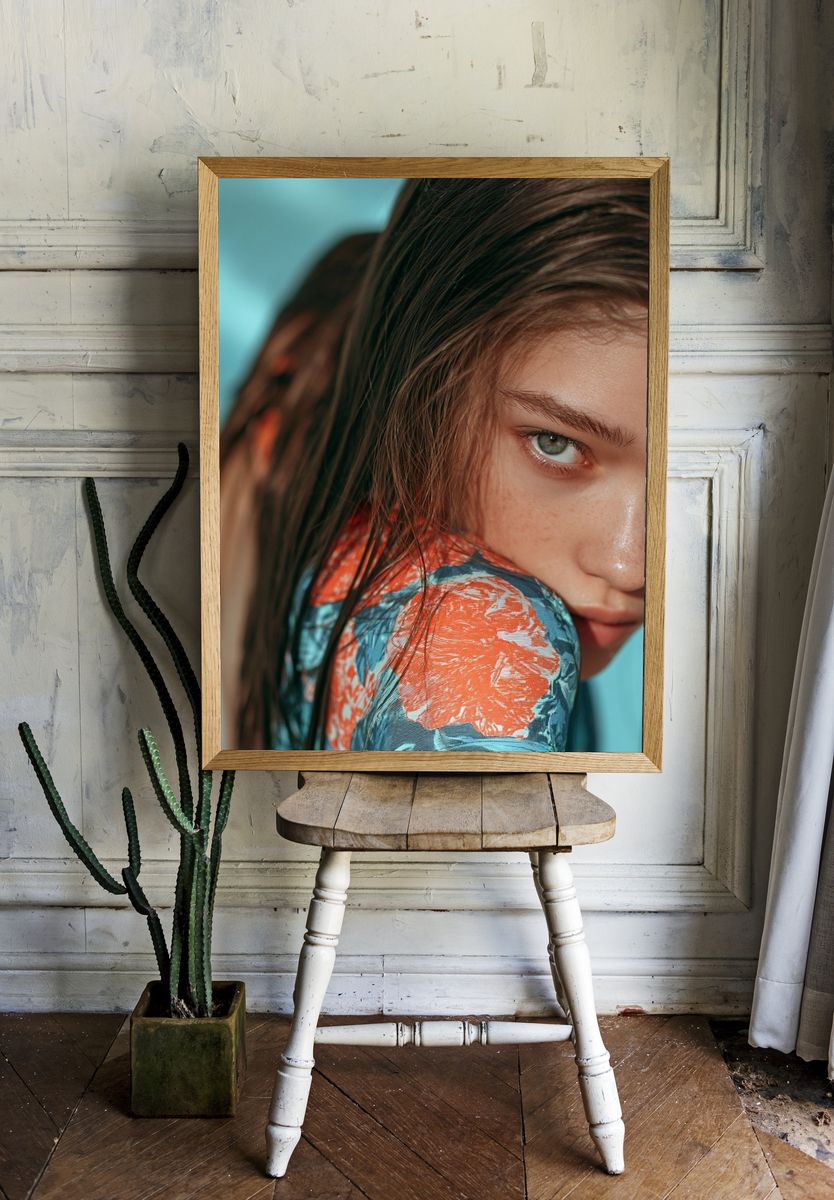 Fashion Portrait Photography Poster. — room view 1