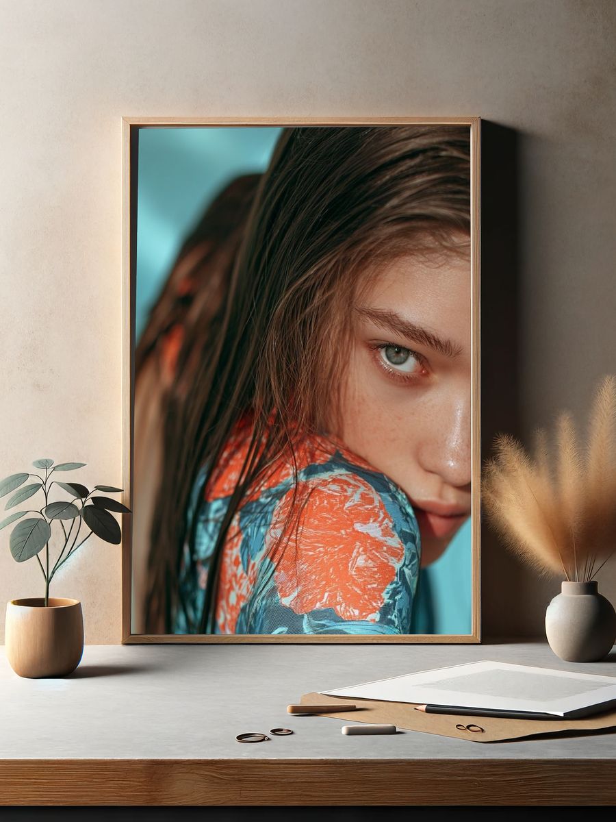 Fashion Portrait Photography Poster. — room view 2