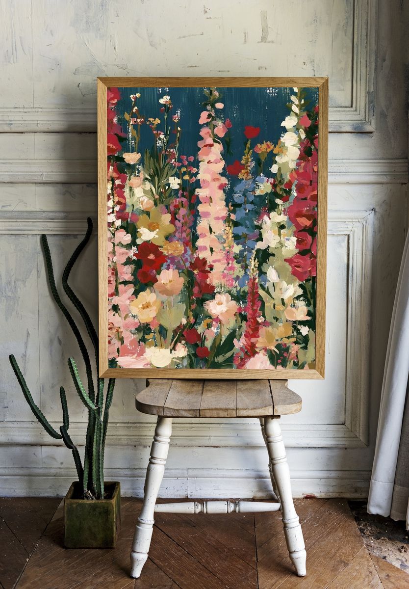 Wildflower Garden Fine-Art Poster. — room view 1