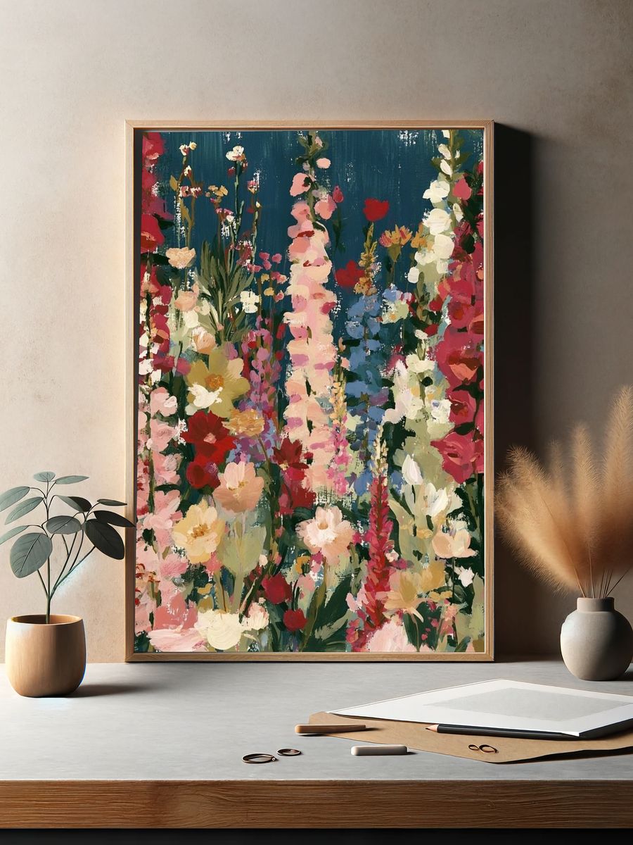 Wildflower Garden Fine-Art Poster. — room view 2