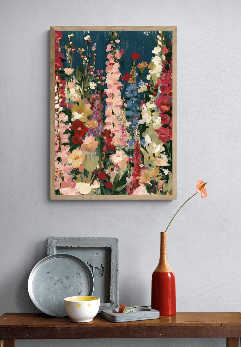 Wildflower Garden Fine-Art Poster. — room view 3