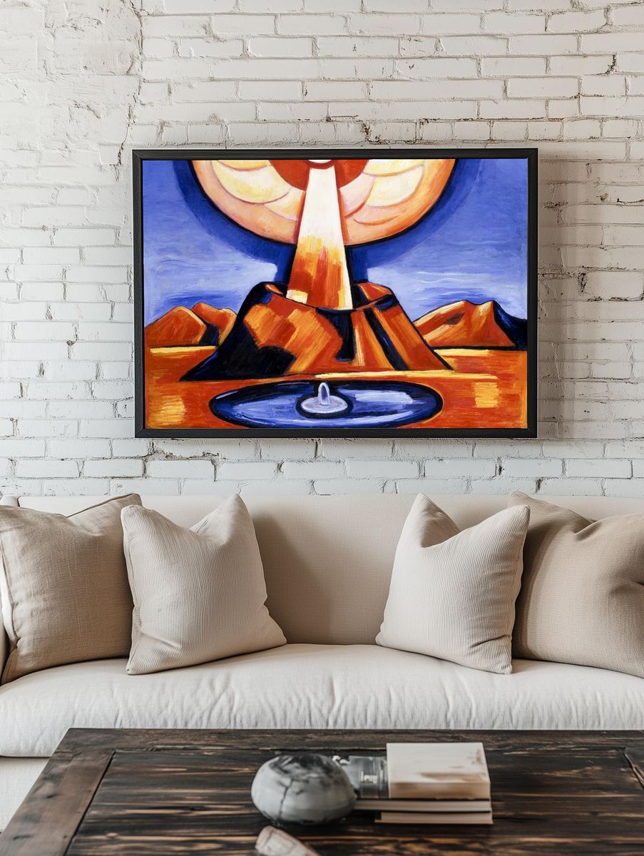 Volcanic Eruption — Fine Art Print. room preview