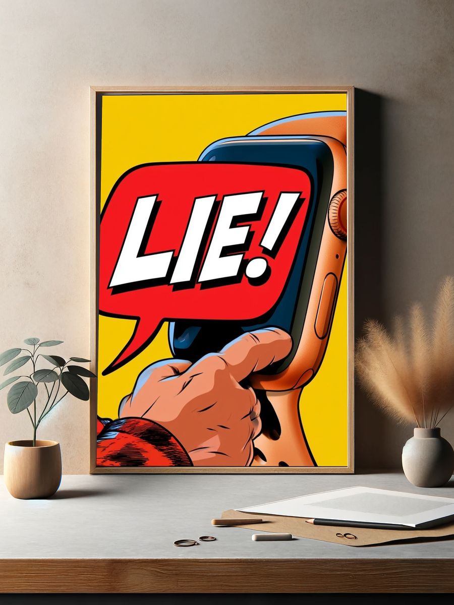 Lie! Pop Art Poster. — room view 2