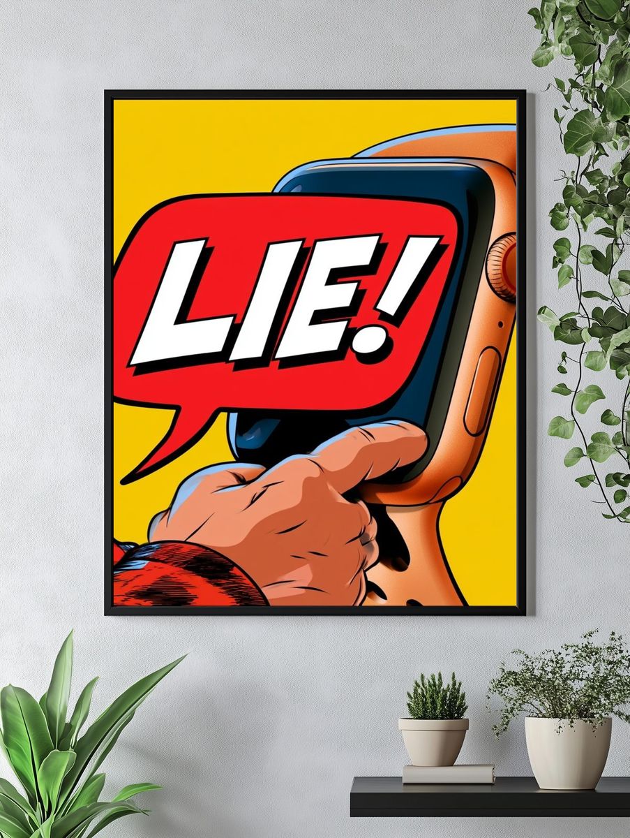 Lie! Pop Art Poster. — room view 4