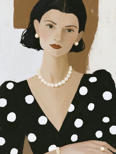 Elegant Portrait Illustration Poster. poster print