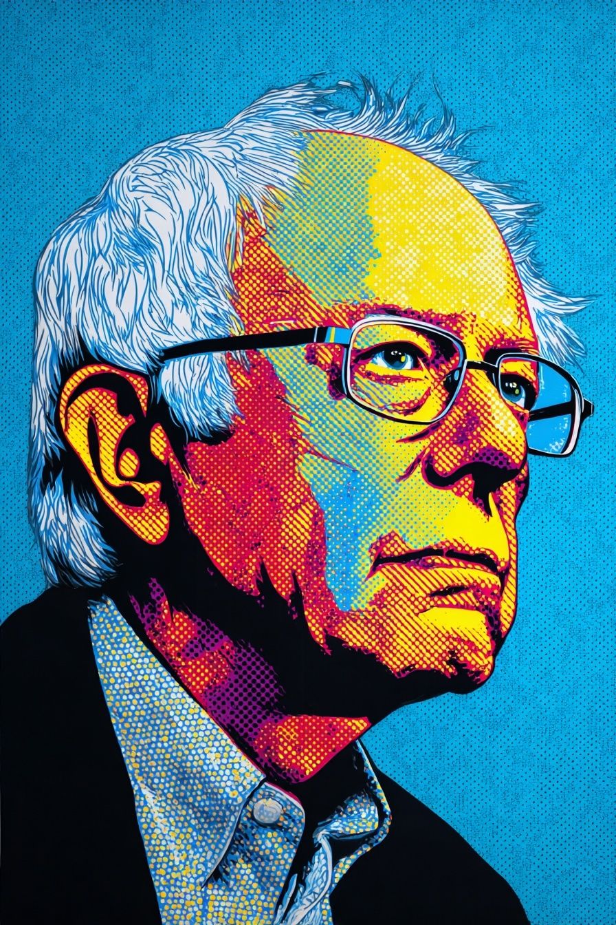 Bernie Sanders Pop Art Poster. poster — fine-art art