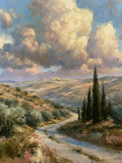 Tuscan Hills Landscape Print.