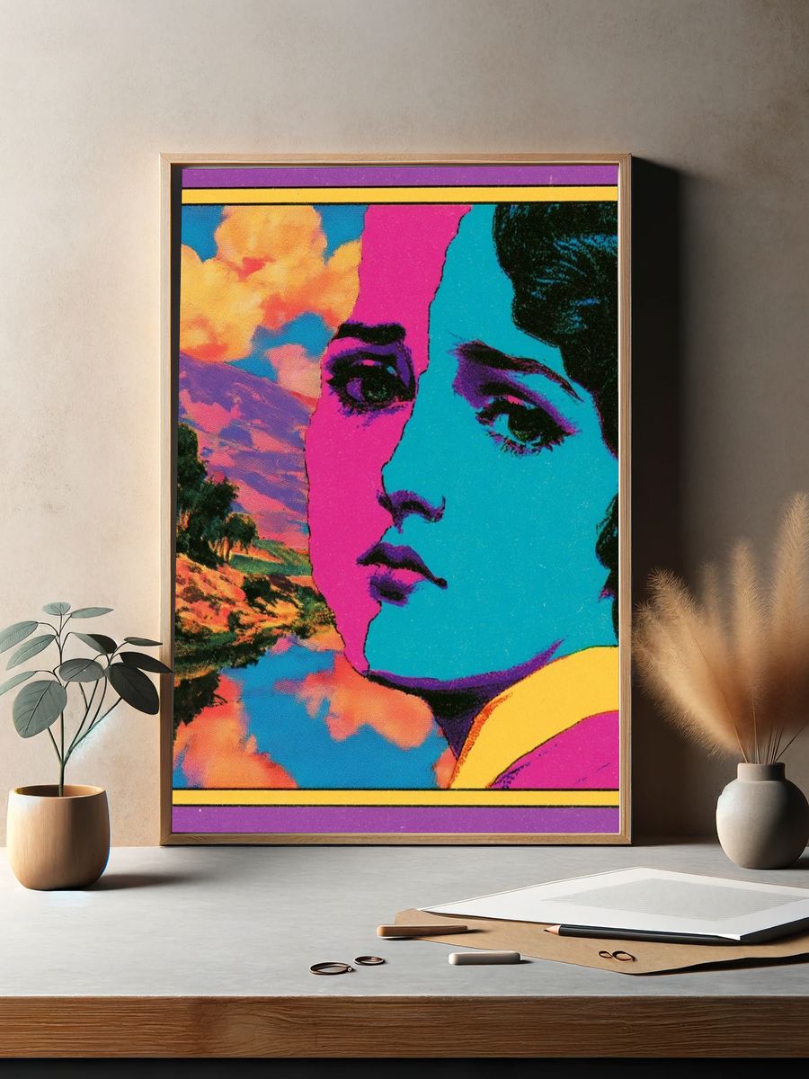 Pop Art Portrait Poster. — room view 2