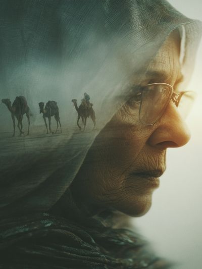 Desert Vision Portrait Print. poster