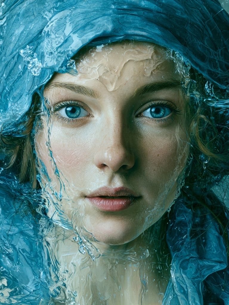 Aquatic Portrait Fine-Art Print. poster — fine-art art