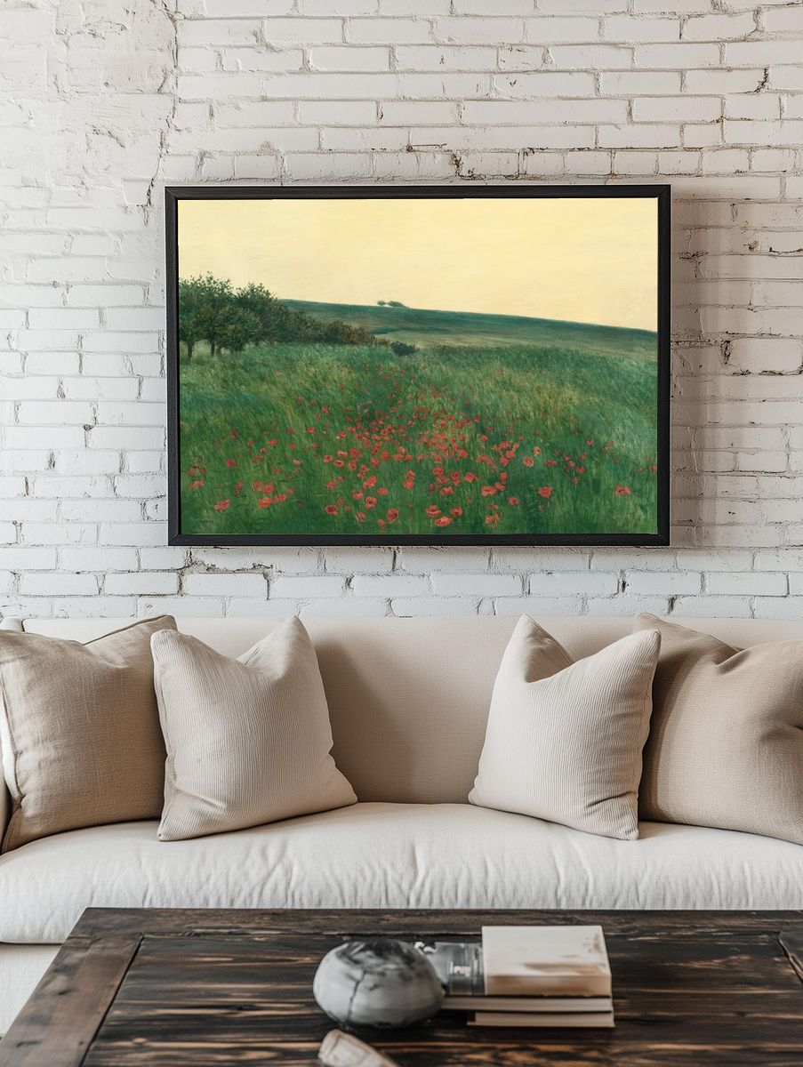 Red poppies (1910) oil painting room preview