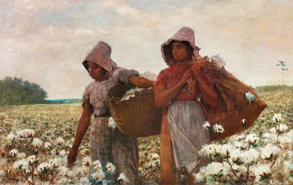 Cotton Pickers (1876) Winslow Homer. poster — fine-art art