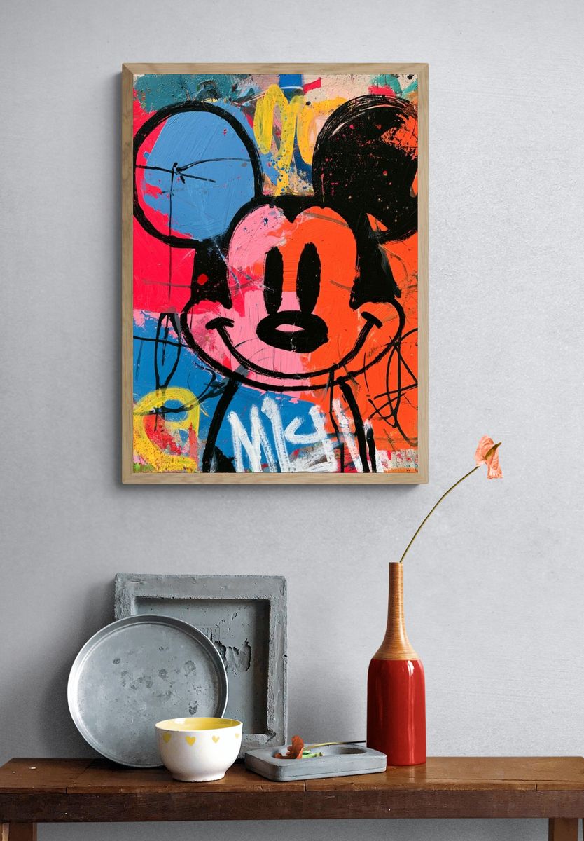 Mickey Graffiti Pop Art Poster. — room view 3