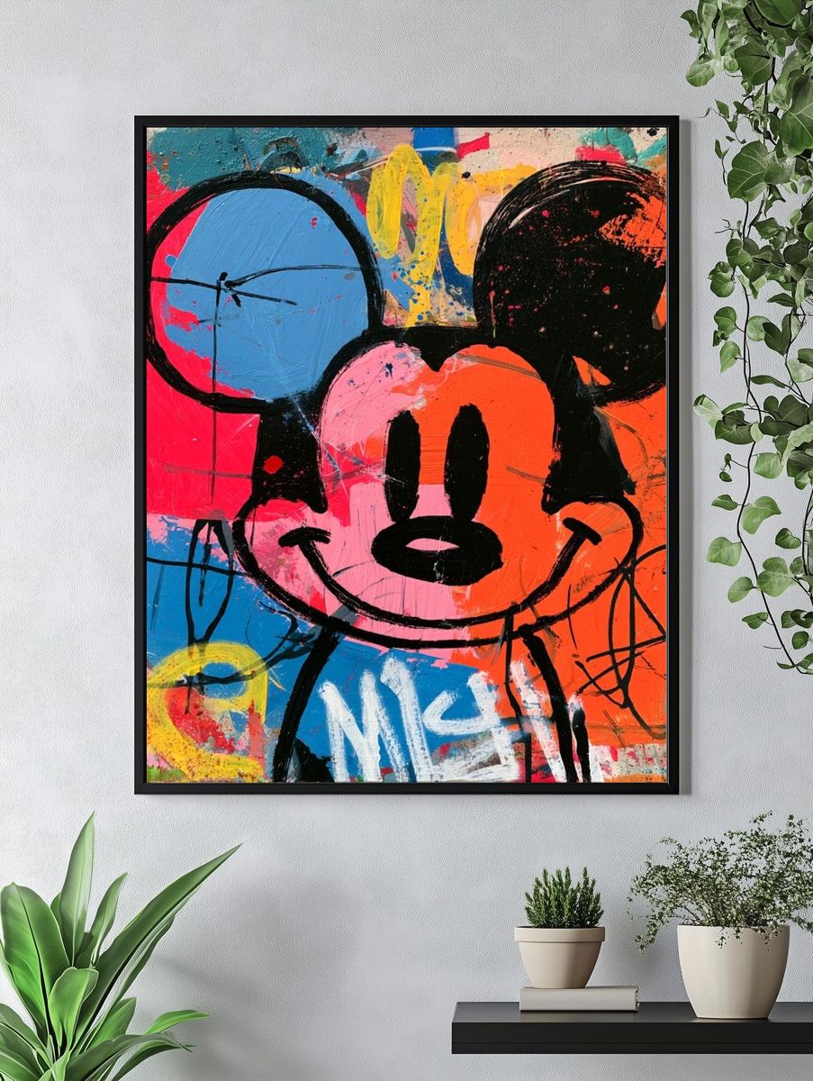 Mickey Graffiti Pop Art Poster. — room view 4
