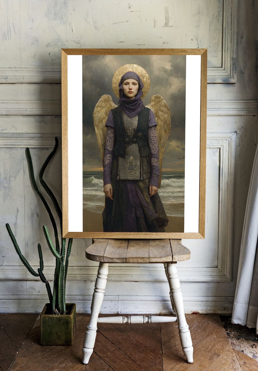 Mystic Angel Portrait Fine-Art Print. room preview