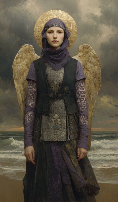 Mystic Angel Portrait Fine-Art Print. poster print