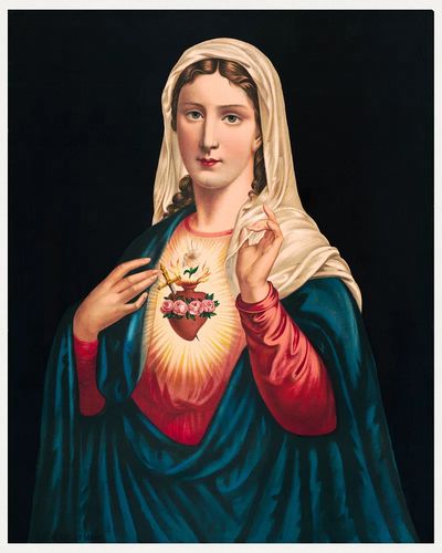 S.S. Heart Mary (1890), vintage. poster print