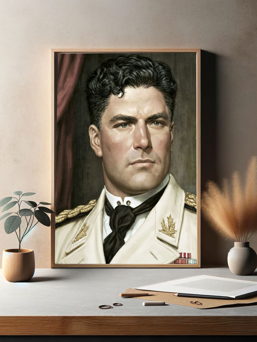 Military Portrait Fine-Art Poster. — room view 2