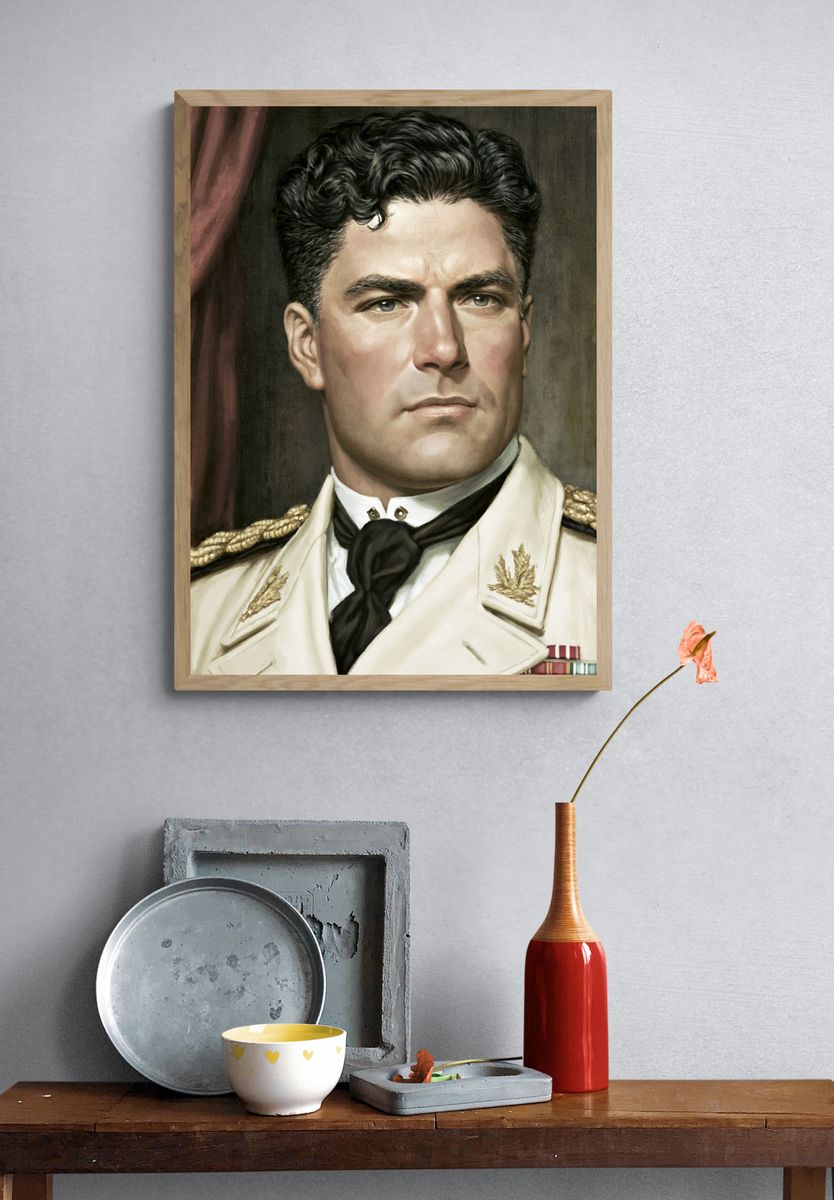 Military Portrait Fine-Art Poster. — room view 3