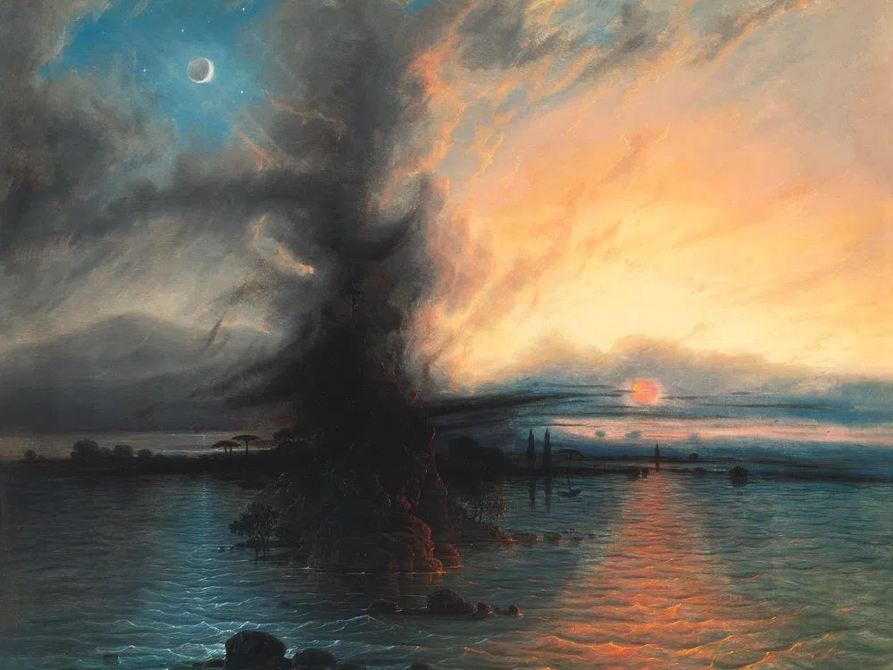 Rock Salvation (1837) painting high. poster — fine-art art