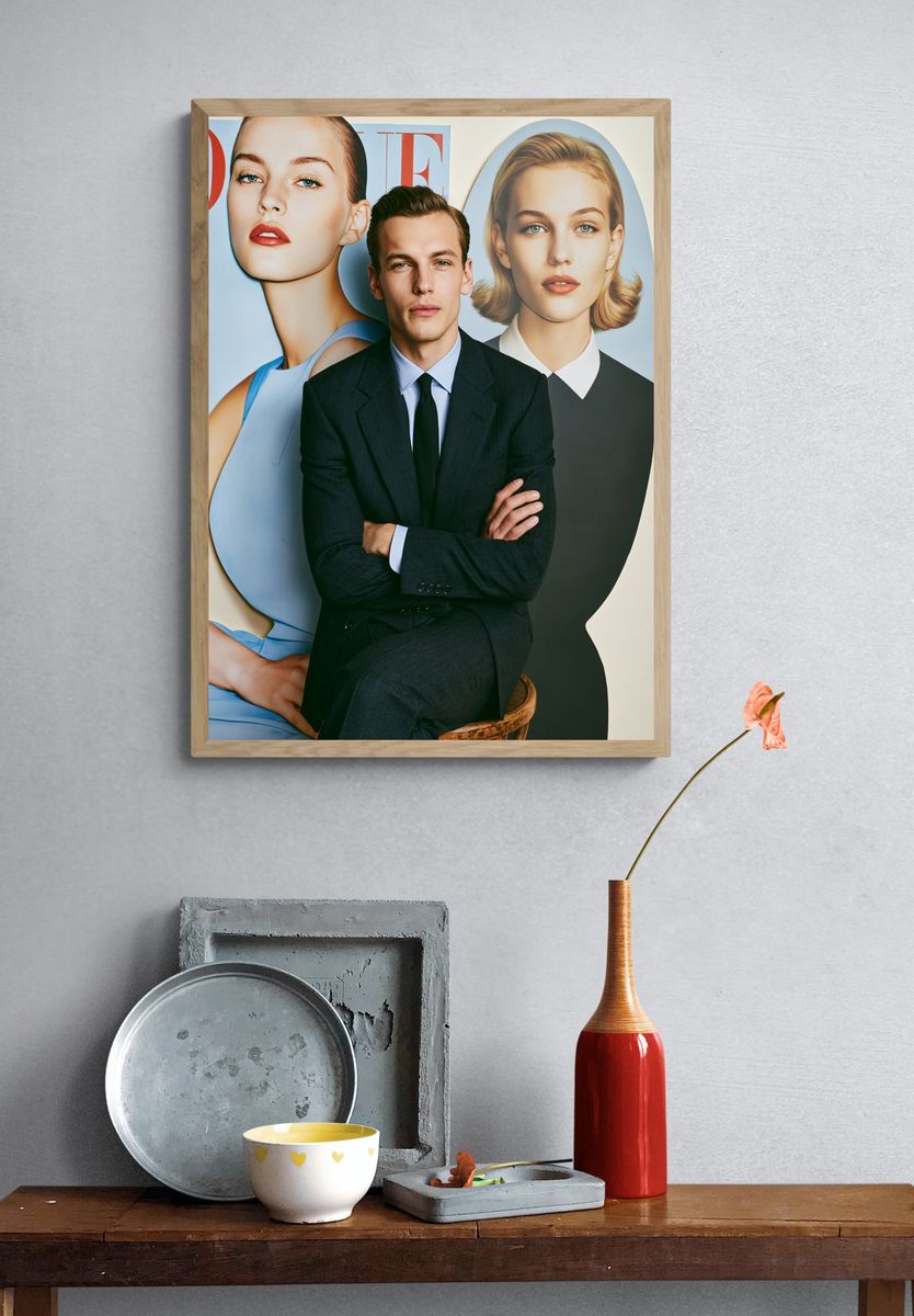 Fashion Editorial Portrait Poster. — room view 3