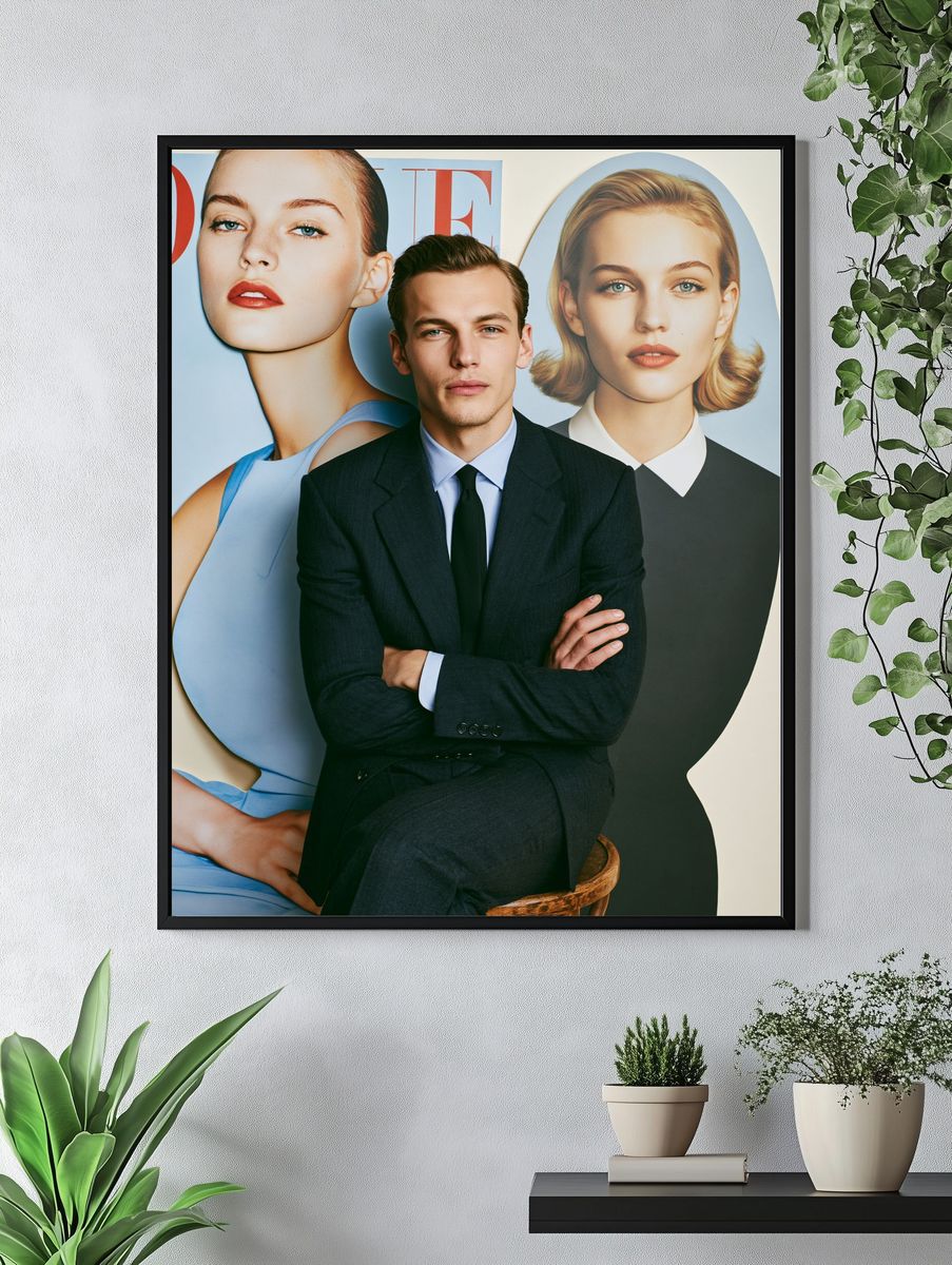 Fashion Editorial Portrait Poster. — room view 4