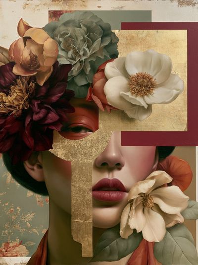 Floral Portrait Fine-Art Poster.