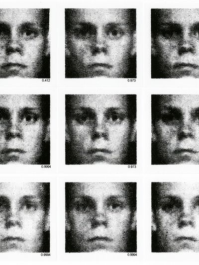 Warhol Face Grid Print.