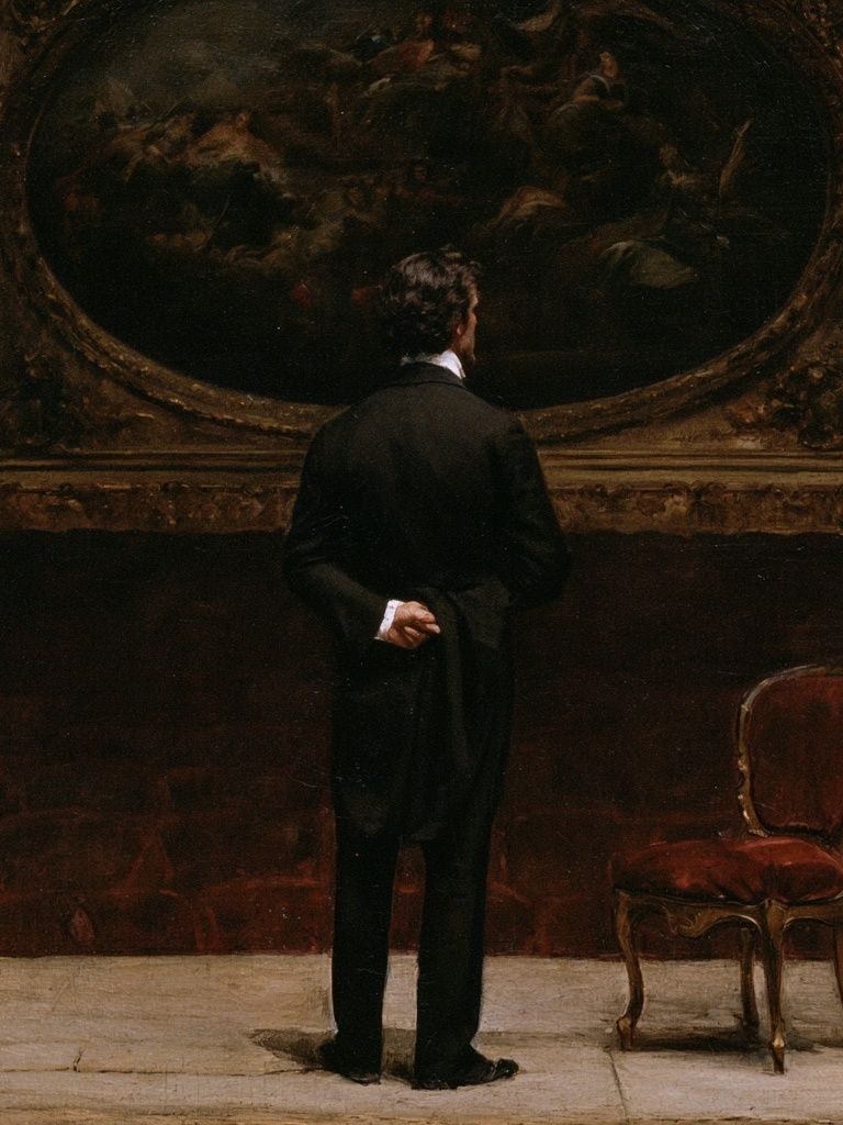 Museum Visitor Fine-Art Print. poster — fine-art art