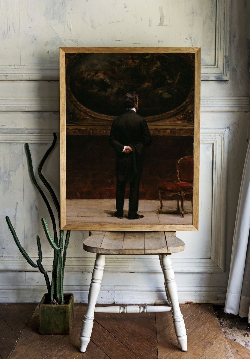 Museum Visitor Fine-Art Print. — room view 1