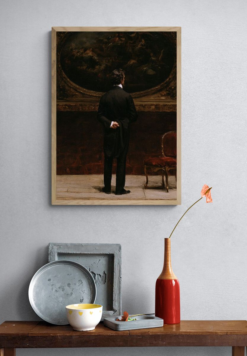 Museum Visitor Fine-Art Print. — room view 3